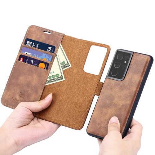 Real leather wallet case - leather,